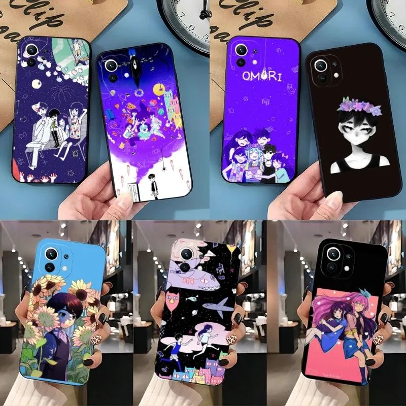 Omori Fanart Omori Game Phone Case For Xiaomi POCOF3 M4Pro X3 GT M3 X4Pro NFC Note 10Pro Redmi Note 11 11T 10 Pro Plus