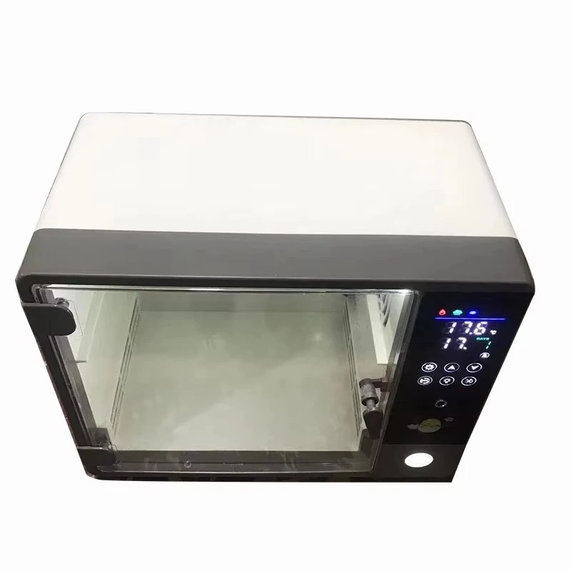 The latest fully automatic mini incubator, 24 egg positions, dual power supply, fashionable design