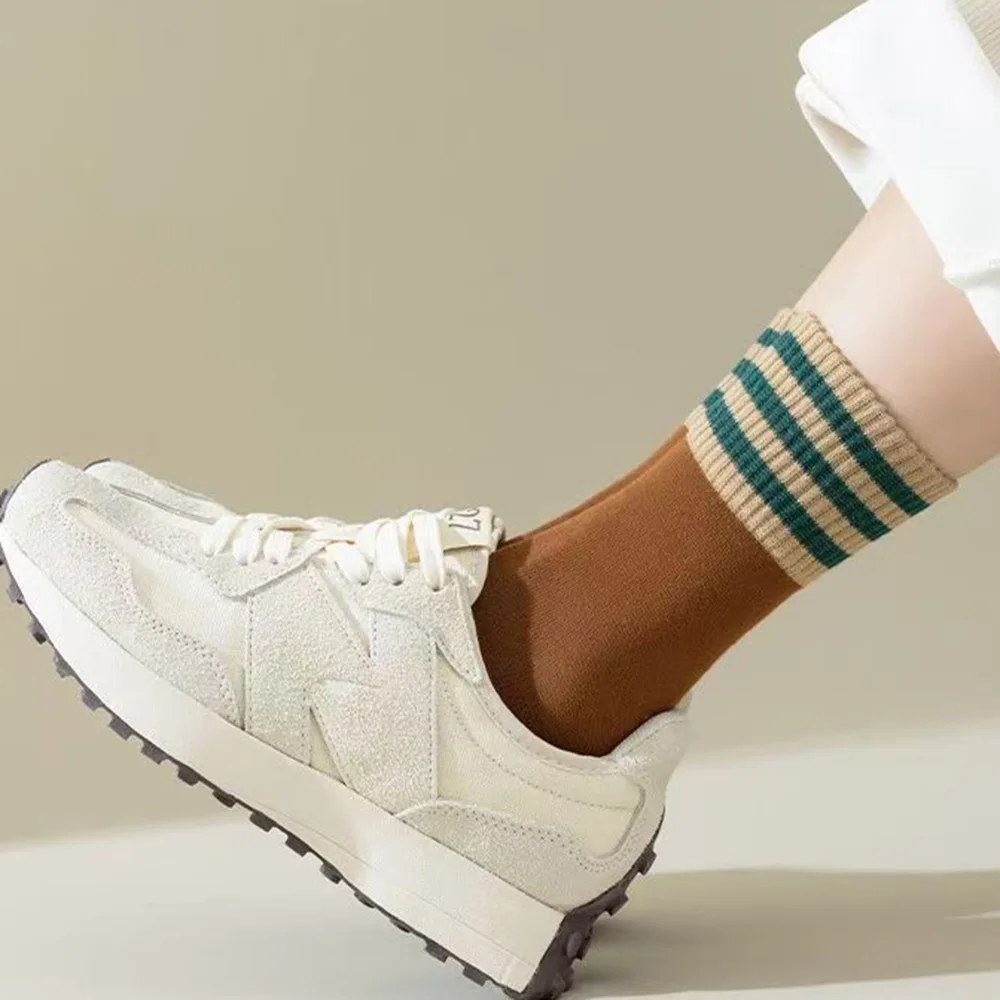 10 Pair Fashion Stripe Keep Warm Socks Women Cashmere Thick Winter Terry Air conditioning Floor Socks Female Soft Comfortable