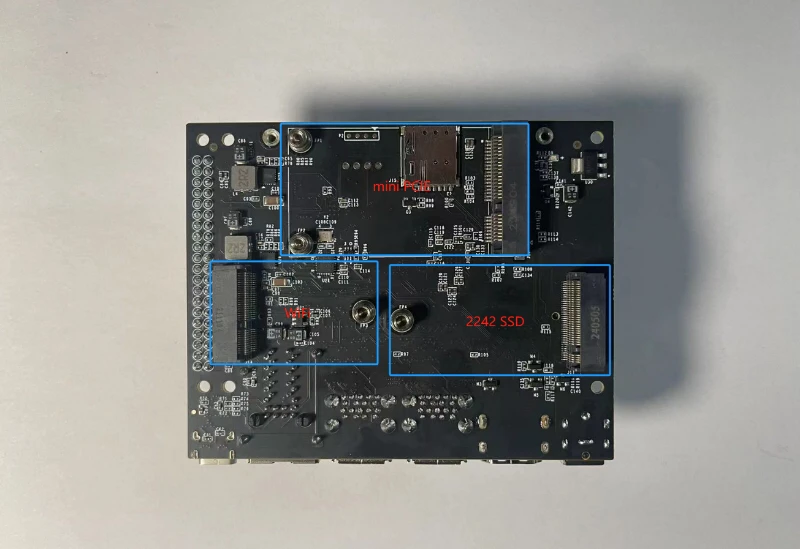 Tablero portador Orin NX. Totalmente compatible con los tableros de desarrollo del sitio web oficial. Más entradas en la red vial. Un mini PCIE