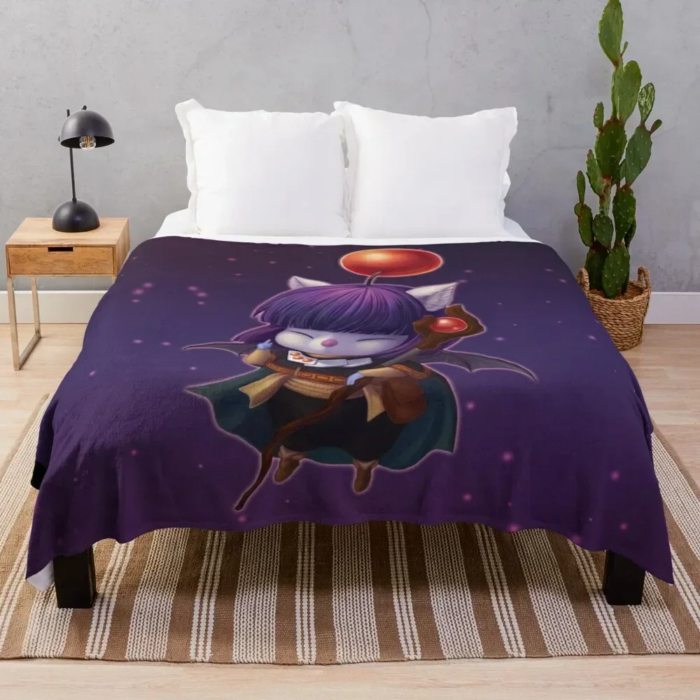 

Mazoku Mog Throw Blanket Stylish Decor Blanket Gift for Friends Roommate