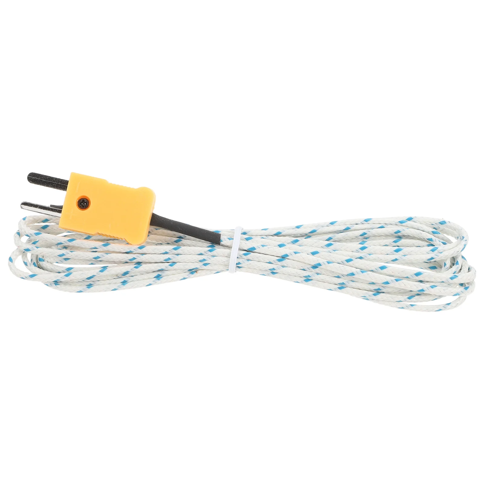 

K Type Temperature Probe Sensing Line 3 Meters Plastic Insulation High Temperature Measuring Wire for Instruments Hvac