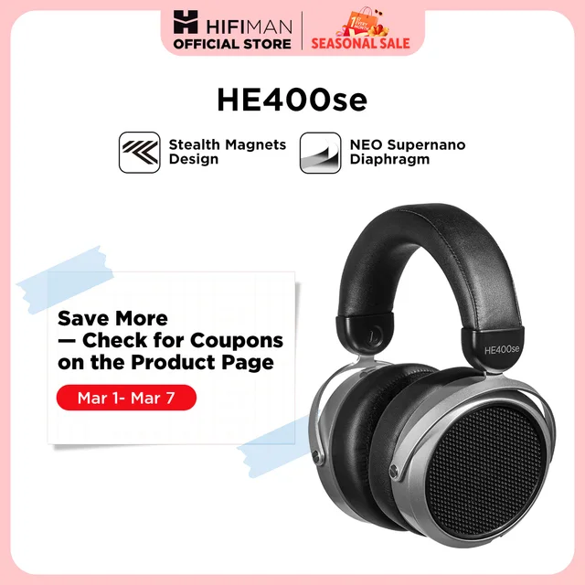 HIFIMAN HE400SE Stealth Magnets Over-Ear

