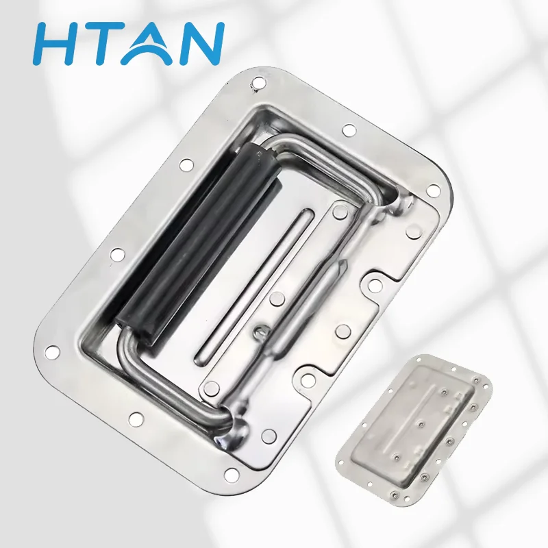 

Stainless Steel Embedded Handle Industrial Electrical Automation Equipment Distribution Box Spring Folding Handle