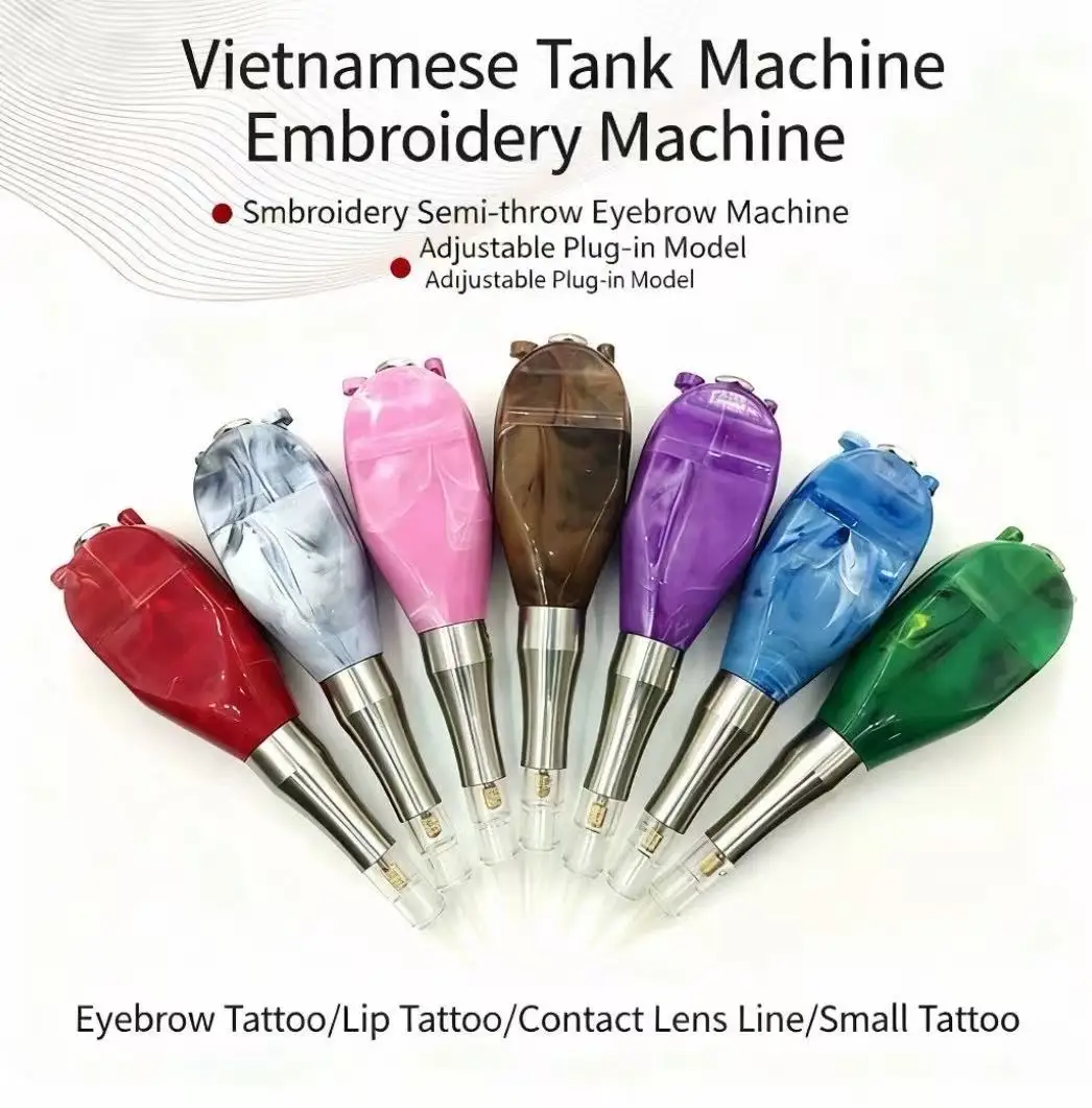 Adjustable Speed Plastic Plug In Semi Permanent Professional Eyebrow Tattoo Machine Tank Type High Precision Stable Operation Sp