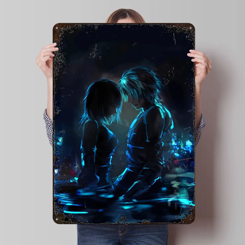 Final Fantasy 7 14 16 Xv Poster Customized Wall Art Vintage Metal Signs Retro Tin Plaque for Man Cave Office Decoration Gaming