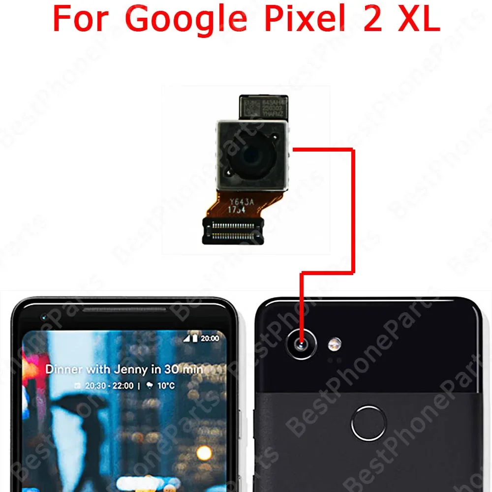 Front Back View Rear Camera Module For Google Pixel 2 3 3a XL Big Facing Selfie Backside Camera Replacement Flex Cable