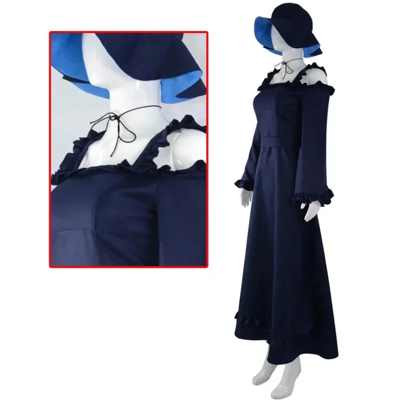 

Lyou 2025 Anime Alice Lendrott Cosplay Dress Shinigami Bocchan to Kuro Earrings NecklaceThe Duke of Death and His Maid ★ ★ ★ kk.