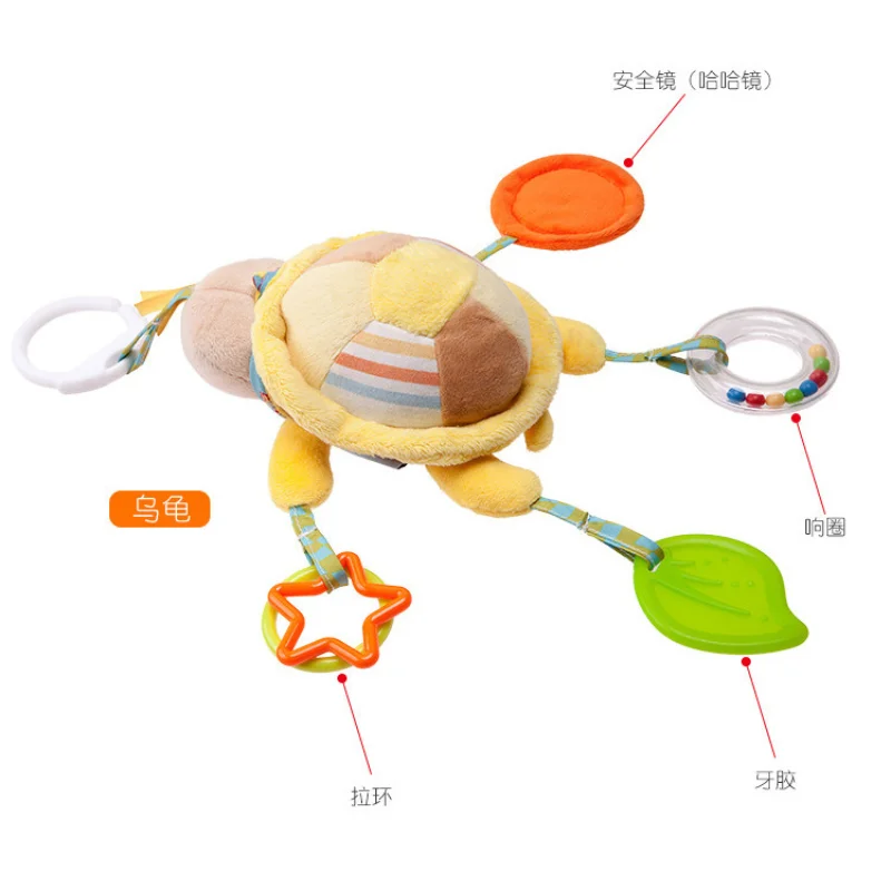 Newborn Baby Plush Stroller Toys Baby Rattles Mobiles Cartoon Animal Hanging Bell Educational Baby Toys 0-12 Months Speelgoed