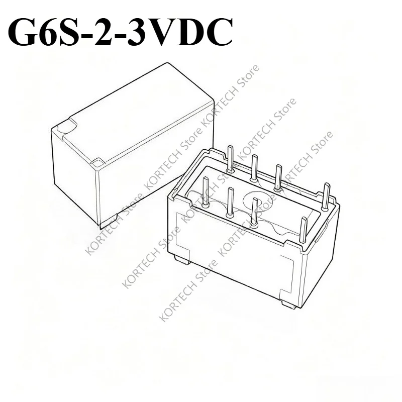 5-20PCS/Lot  G6S-2-3VDC G6S-2-5VDCG6S-2-12VDC G6S-2-24VDC 250VAC/DC220V 8PIN Mini Signal Switch Relay 2A3V/5V/12V/24