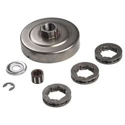 Clutch Drum Sprocket Kit 3/8 Pitch 7T For Stihl 034 036 039 M 90 MS310 MS360 B38 Chainsaw Tooth Sprocket Bearing Washer E Clip