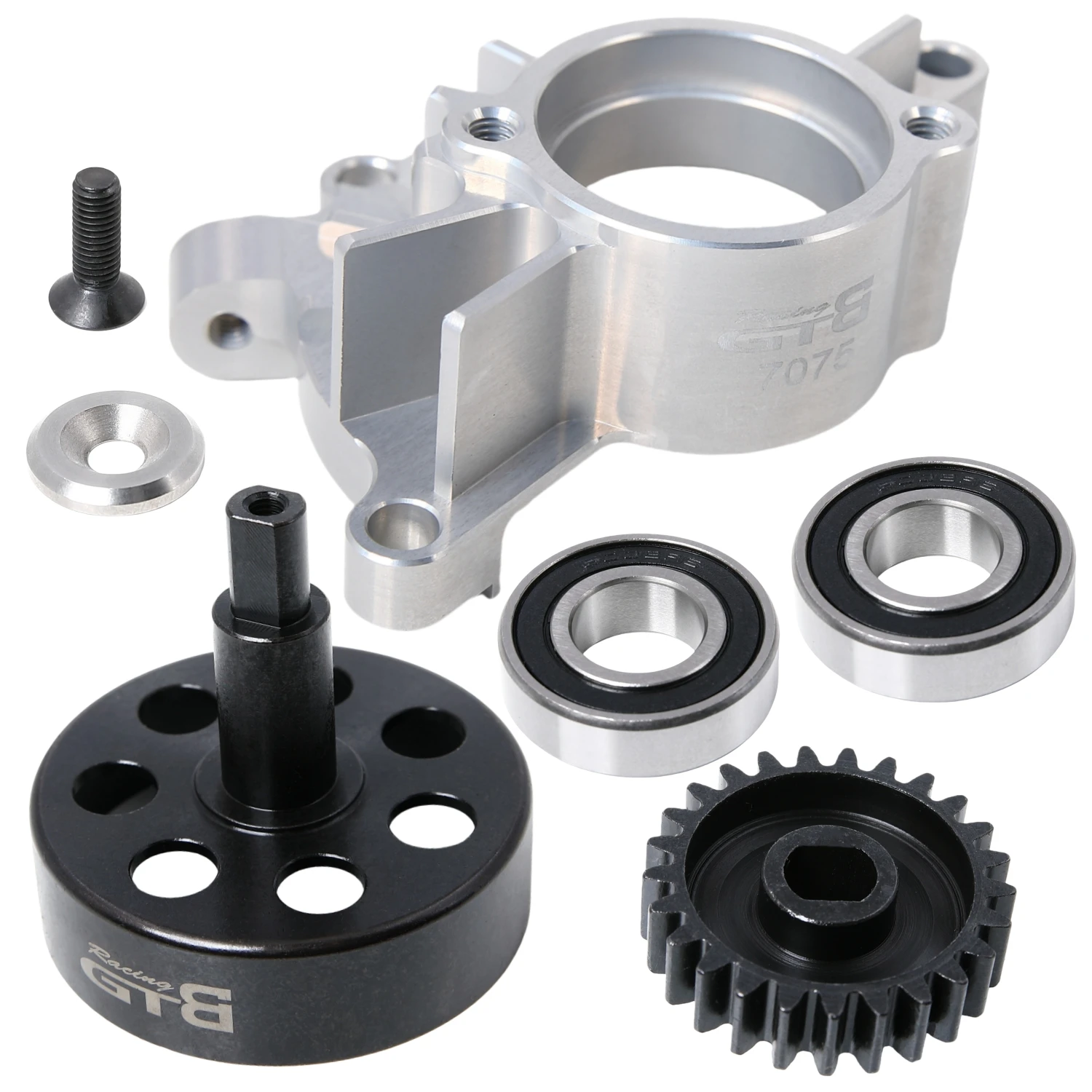 GTBRacing CNC Aluminum 7075 BAJA RC Car Clutch Housing 62mm Clutch Bell for Rcmax Engine Upgrade Part