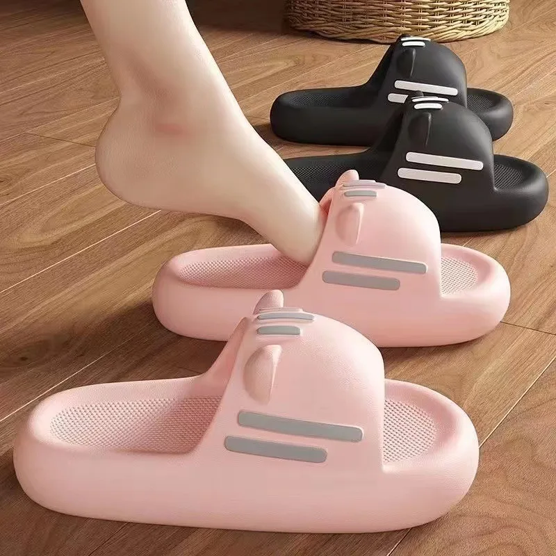 Summer Slippers Bathroom Platform Non-Slip Home Cats Cartoon Flip Flops Beach Women Slipper Sandals Slides Indoor Outdoor beach