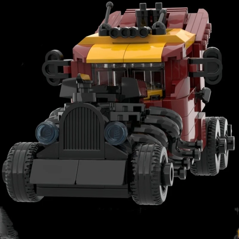 413ピース MOC ホットリムトラック 組み立てブロック クリスマスギフト おもちゃ 気性と集中力を養う 模様認識