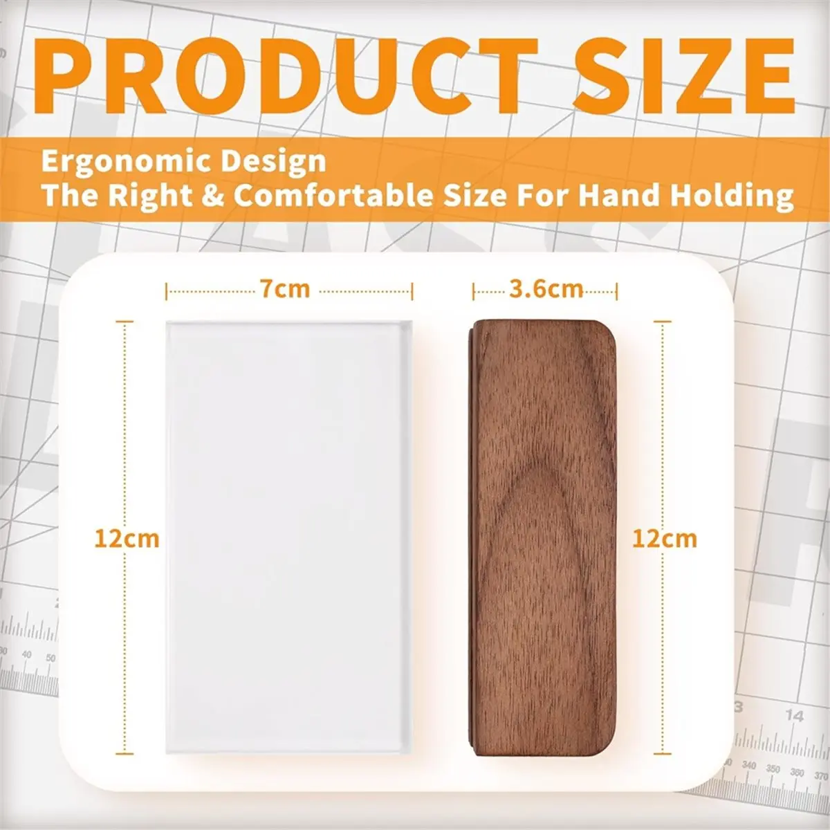 

2026 NEW Leathercraft Slicker for Burnishing Leather Burnisher Leather Burnishing Tool with Wooden Handle for Burnishing Leather