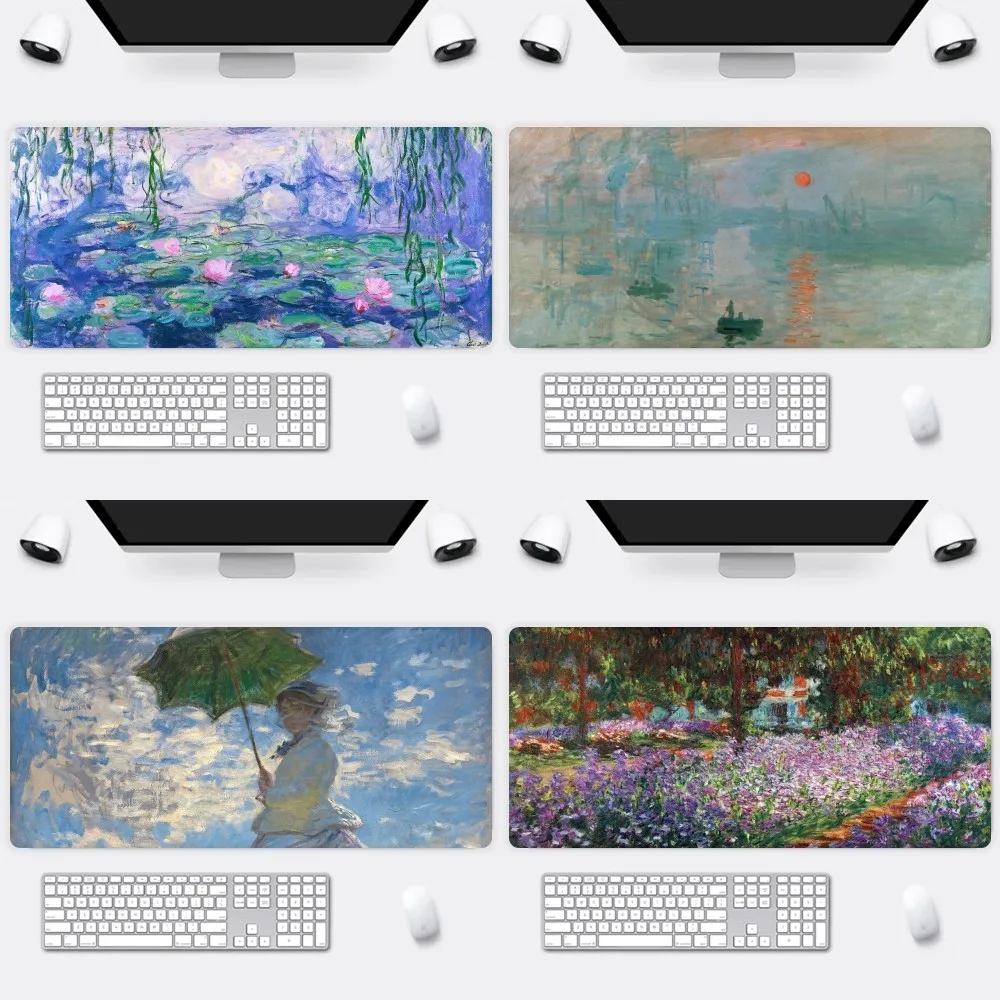 

Art Claude Monet Impression Sunrise B Mousepad Office Large Small Mouse PC Computer Game Keyboard Rubber Anti-Slip Mice Mat Big