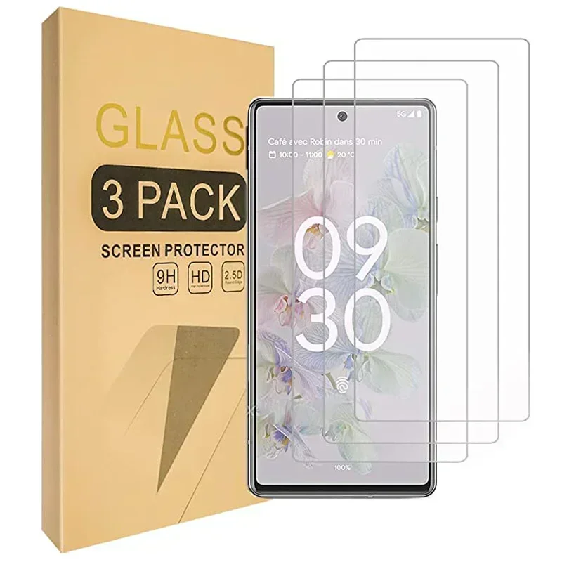 

For Google Pixel 6A Pixel 7 Premium Tempered Glass Screen Protector Pixel6A Pixel7 Protective Film HD Clear Protecting Guard