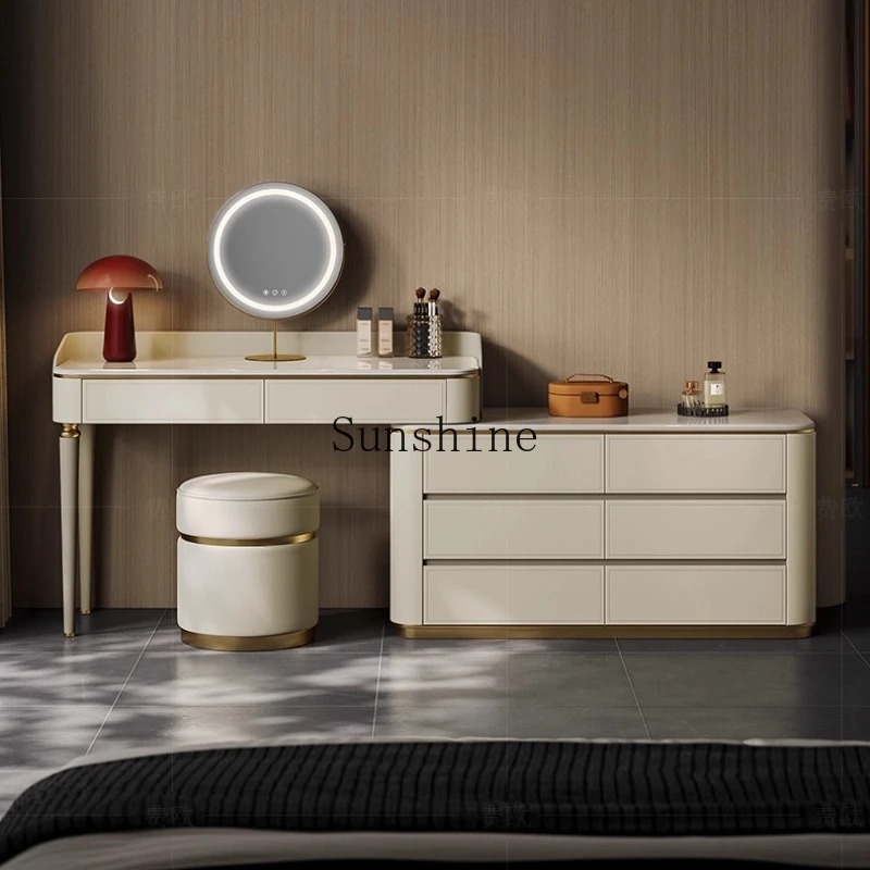 

Modern minimalist and advanced custom pure natural Kari ice jade marble dressing table