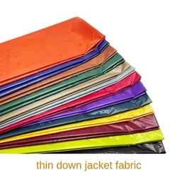 Waterproof 20D Down Jacket Fabric Nylon By Meter for Coats Clothes Pants Sewing Plain Smooth Cloth Comfortable Breathable Winter