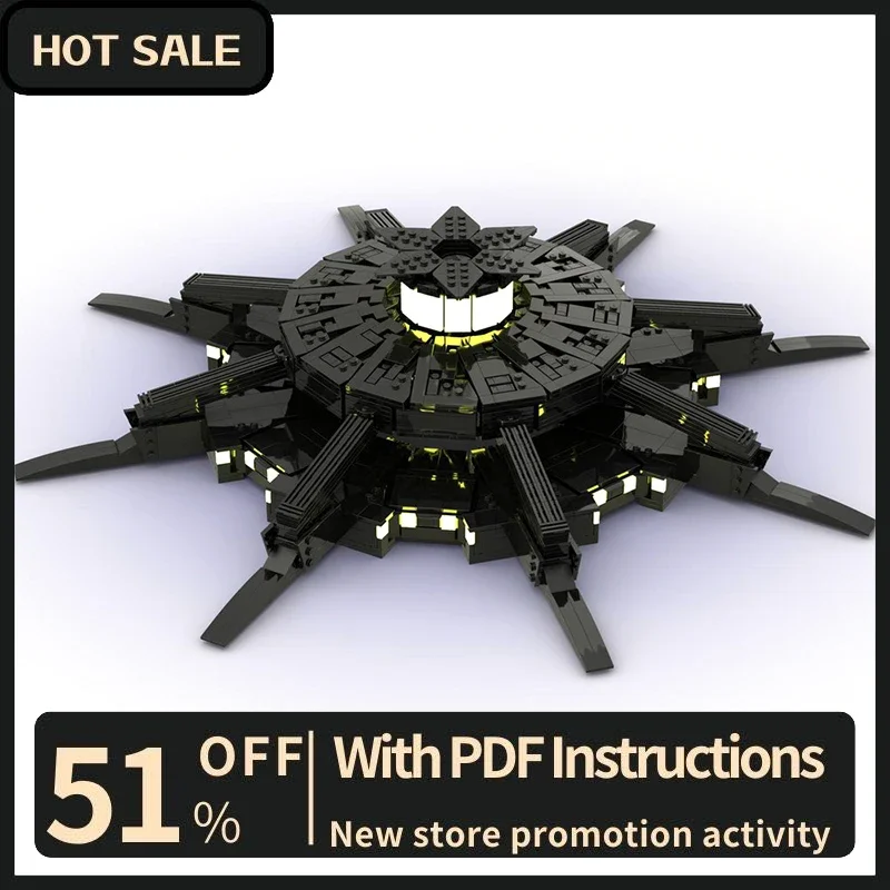 

New 2064Pcs Famous Star Battle Movie Moc Anubis Mothership Model Building Blocks Diy Creative Ideas Kids Toys Birthday Gifts