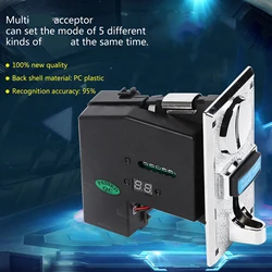 Multi Coin Acceptor Selector Slot for Arcade Game Mechanism Vending Machine