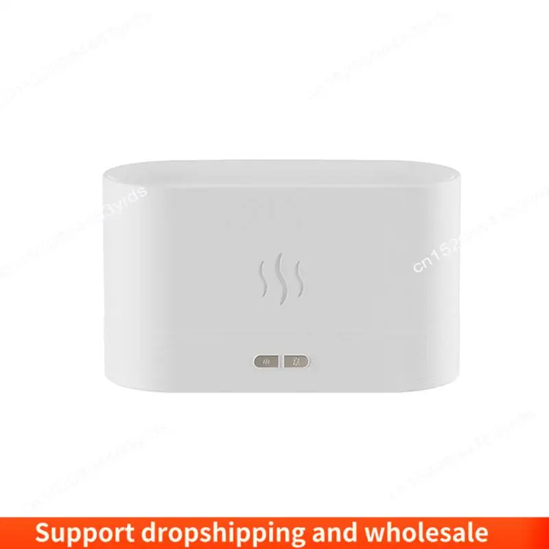 

Диффузор эфирного масла AA86, увлажнитель с 7-цветным пламенным светом, увлажнитель-диффузор для спа, дома, йоги, офиса, спальни, белый Dur