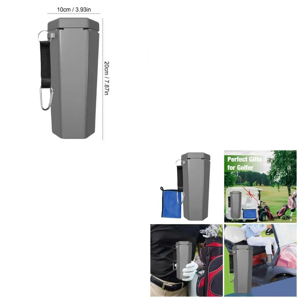 

Compact Golf Ball Washer Cleaner With Cleaning Towel Gifts for Men & Women Perfect Accessory for Golfers Easy to Carry