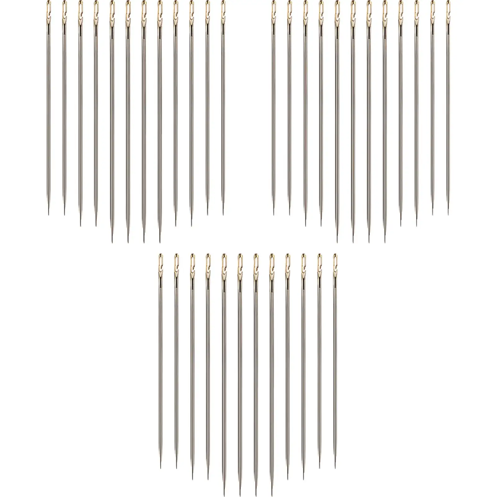 

36 Pcs Easy Thread Needles Side Threading Hand Embroidery Needles Hand Stitching Needles for DIY Embroidery Sewing