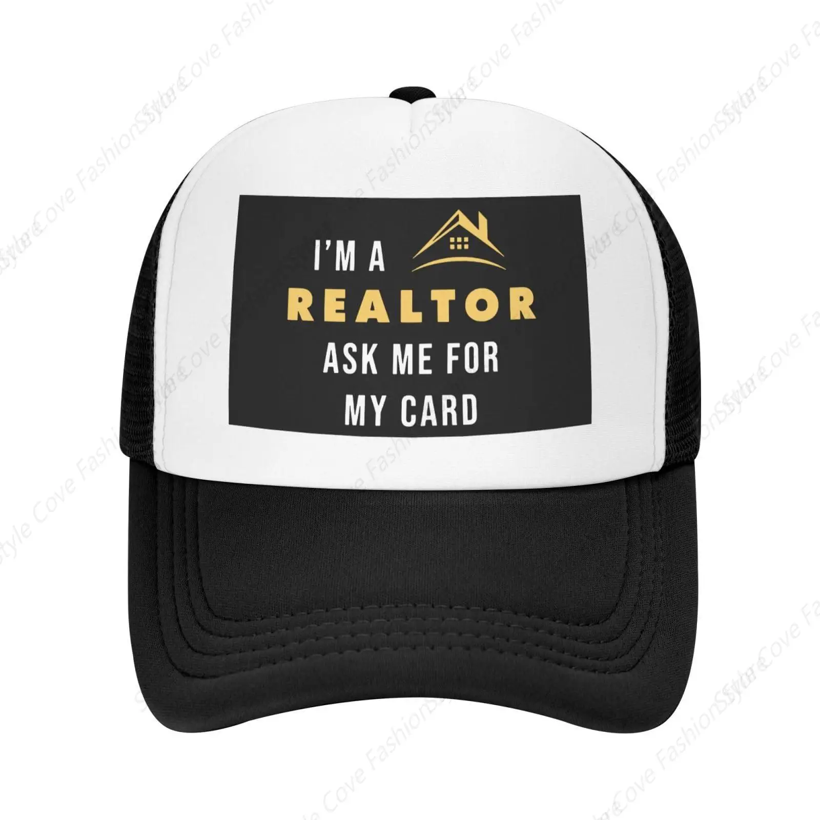 I'm A Realtor Mesh Cap Agente Inmobiliario Baseball Hat Breathable Adult Outdoor Mesh Hat Travelling Sun Protection Casquette