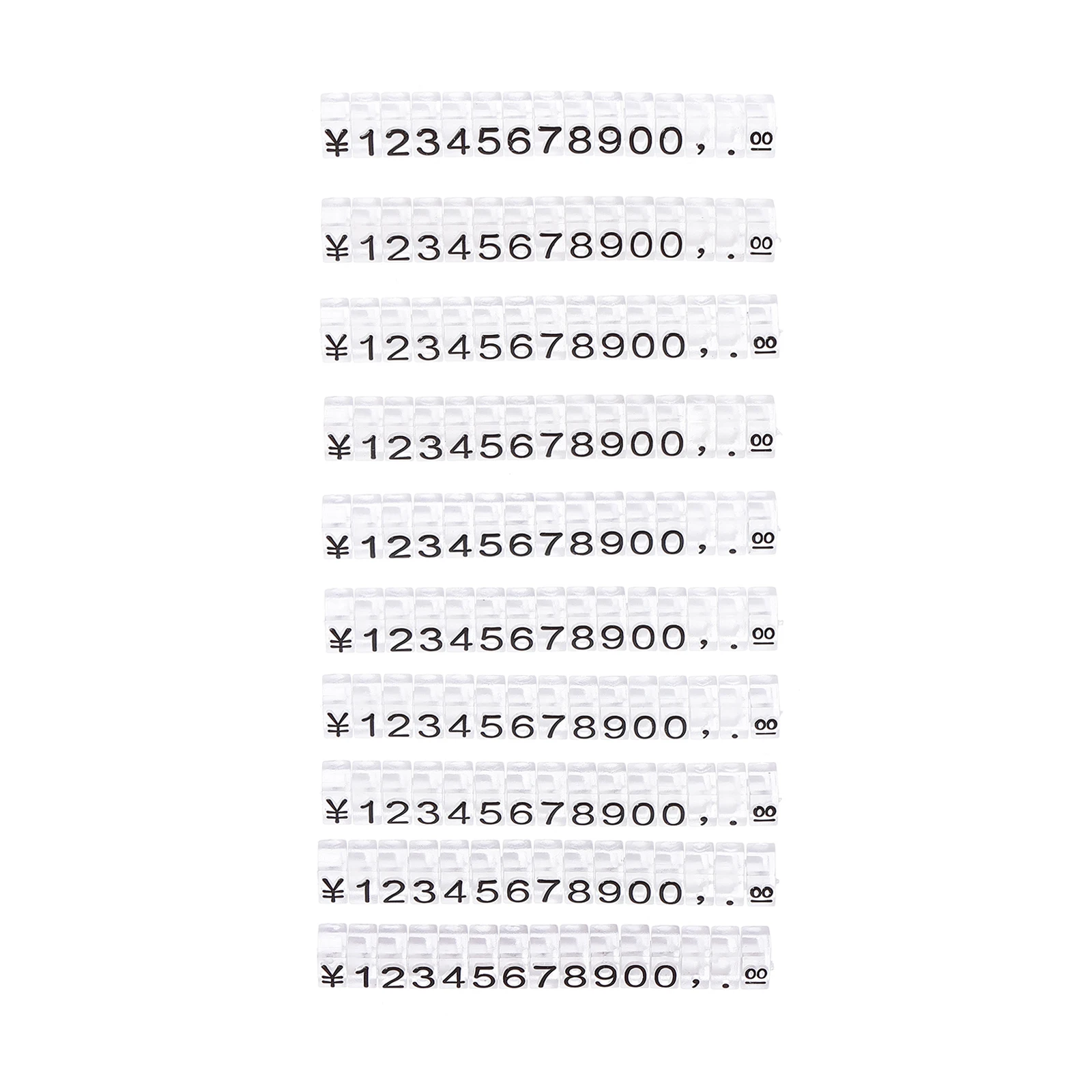 

10pcs Price Jewelry Store Display Market Price Display Boards Plastic Material Adjustable Numbers Labels Market Signs