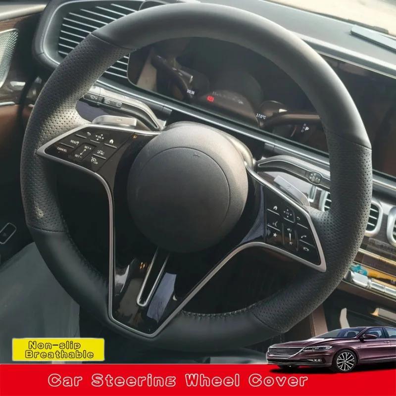 

Custom Hand Sewing Genuine Leather Car Steering Wheel Cover For Mercedes-Benz E-Class E200 E260 GLE S-Class GLS