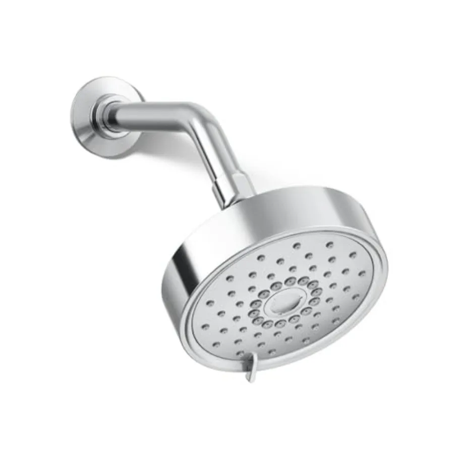 22170-CP Purist Three-function Showerhead 2.5 gpm Polished Chrome Bathroom Shower Fixture with High-efficiency Water-saving Des