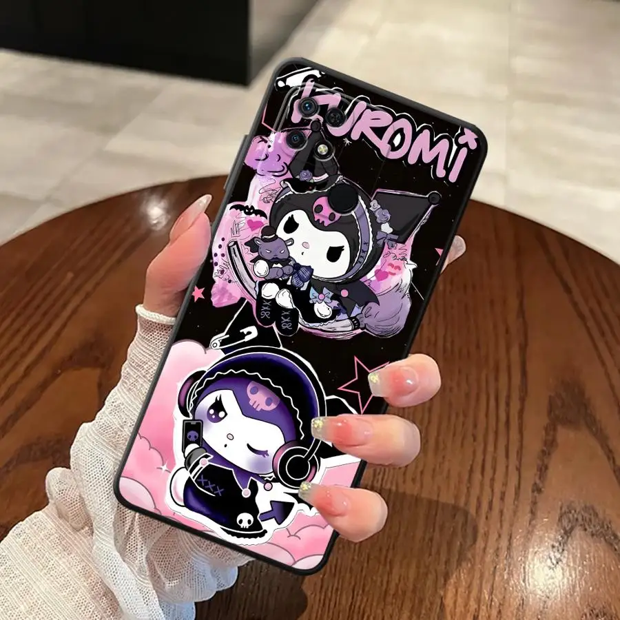 Custodia morbida per telefono posteriore per Xiaomi Redmi 9A 9C 9T K40 K50 Gaming 13C K60 12C 10 A5 12 A1 A2 Plus Love Cartoon Kuromi