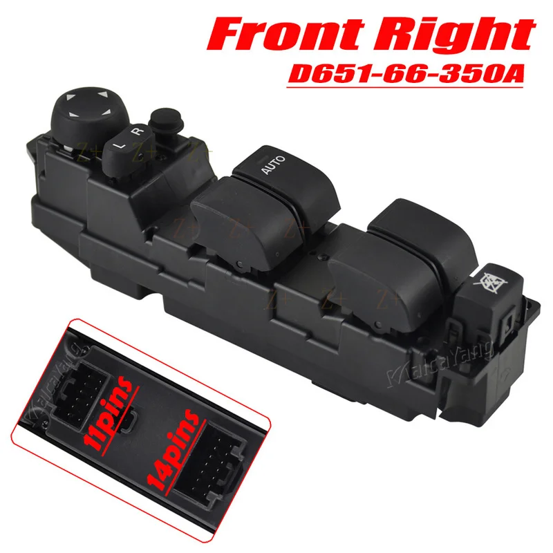 Z+  Right Driver For Mazda 2 6 2008-2012 Power Master Window Switch D651-66-350A
