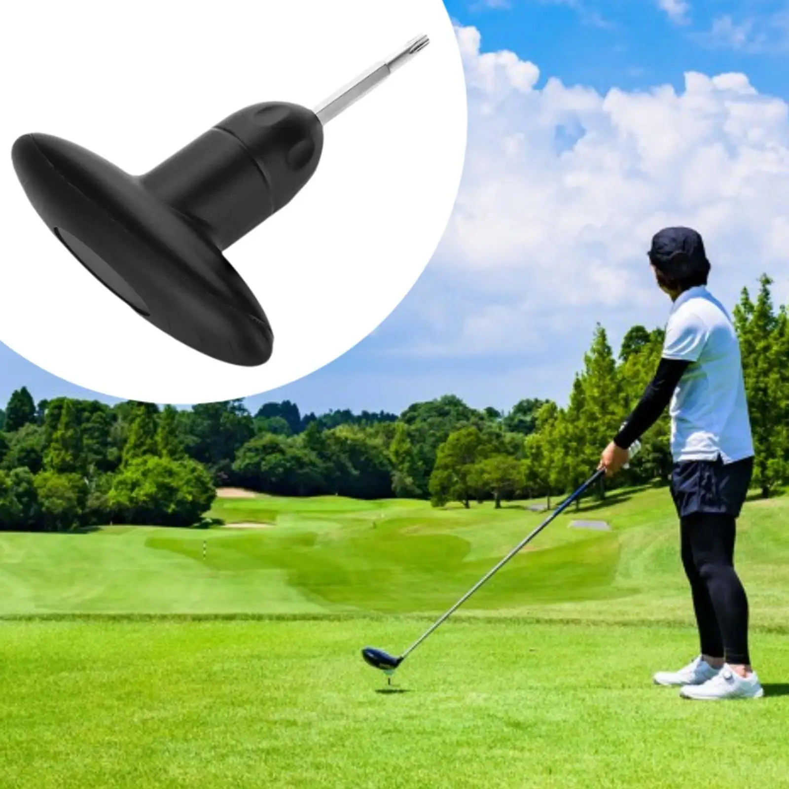 مفتاح ربط نادي الجولف تعديل الرأس العالمي المحمول مفتاح عزم الدوران للجولف
