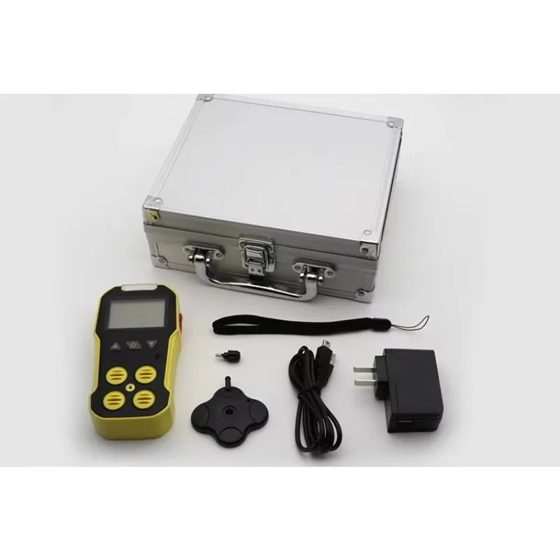 كاشف تسرب متعدد الغاز المحمول ذو 4 غاز O2 Co H2s Ex LEL