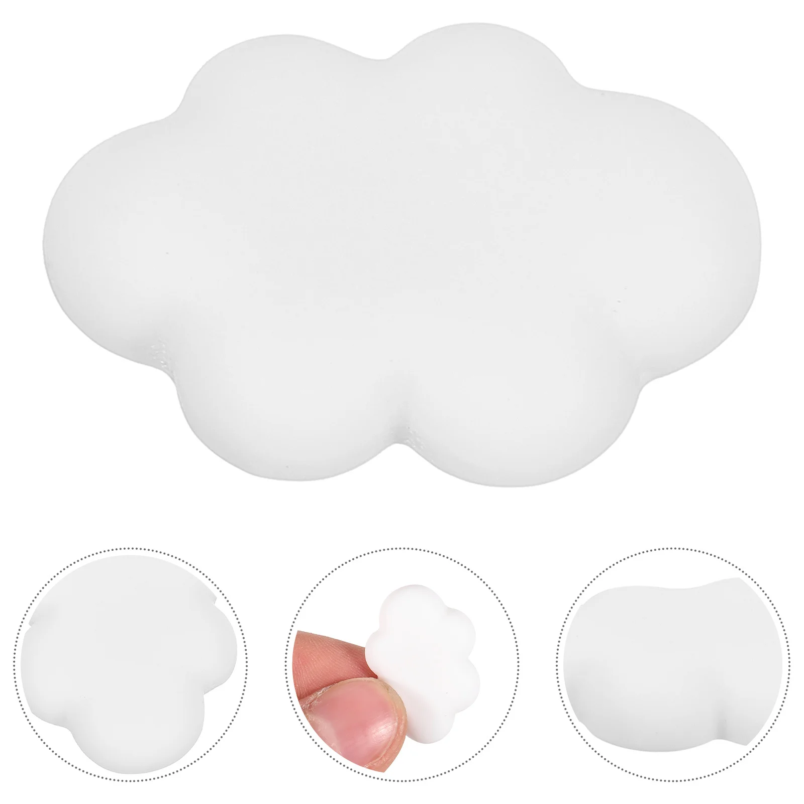 100 pièces de coques de téléphone de qualité supérieure, accessoires en résine pour la décoration DIY, nuages, pour téléphone portable, étui à crayons, kit d'artisanat fait main, blanc attrayant