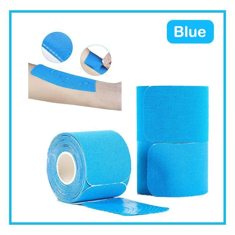 5cmX5m Pre Cut Kinesiology Tape Elastic Exercise Muscle Patch Type I Waterproof and Breathable Sports Fitness Intramuscular Tape