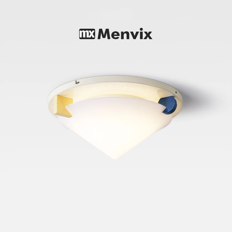 

Menvix Minimalist White LED Ceiling Lamps Nordic Modern Home Decor Ceiling Lights Living Dining Room Interior Light Fixtures