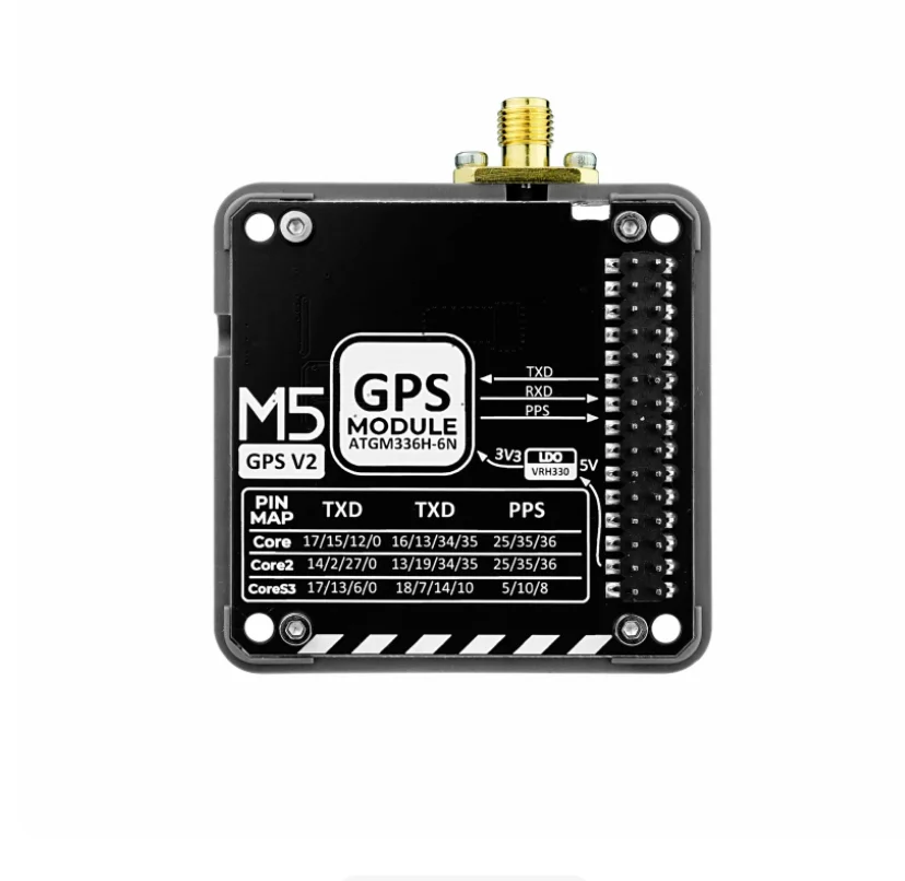GPS Module V2.0 High-Performance GNSS AT6668 Chip, Multi-System SMA Antenna, 50-Channel 1.5m Accuracy for IoT Navigation