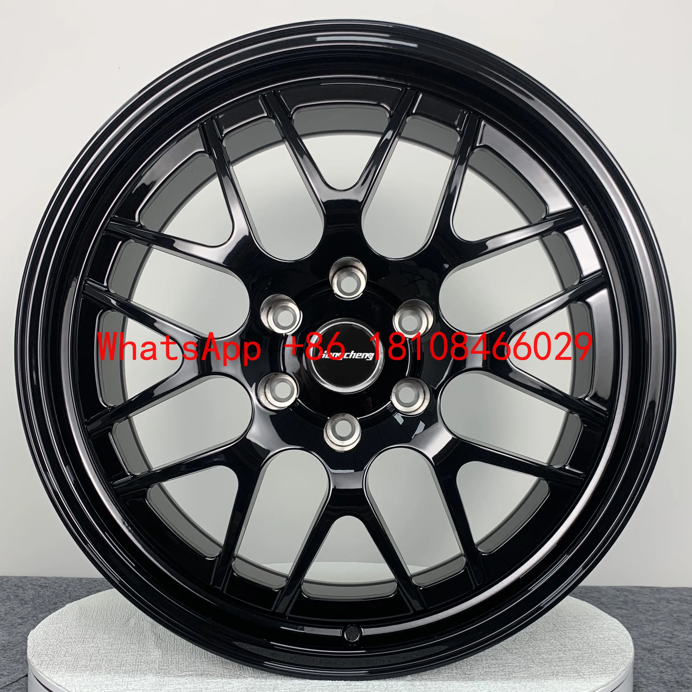 

Колесные диски из сплава на заказ, черные, 5 спиц, двухсоставные, глубокий конкейв, 5x112, 5x114.3, 5x120