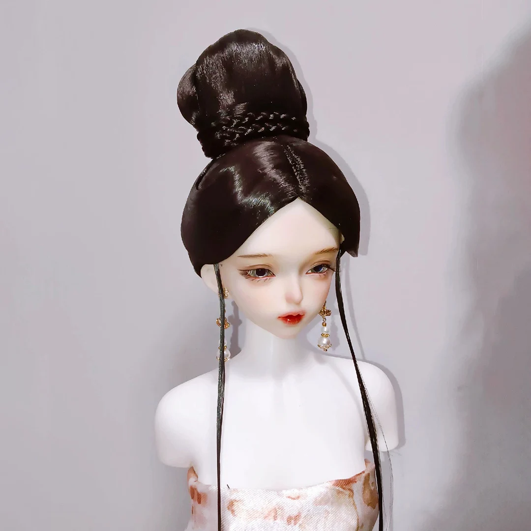 

1/4 1/3 Scale BJD Doll Wigs Ancient Costume Hanfu Vintage Style Hair Fairy Wig For MSD SD13 Girl SSDF Uncle Accessories A1754