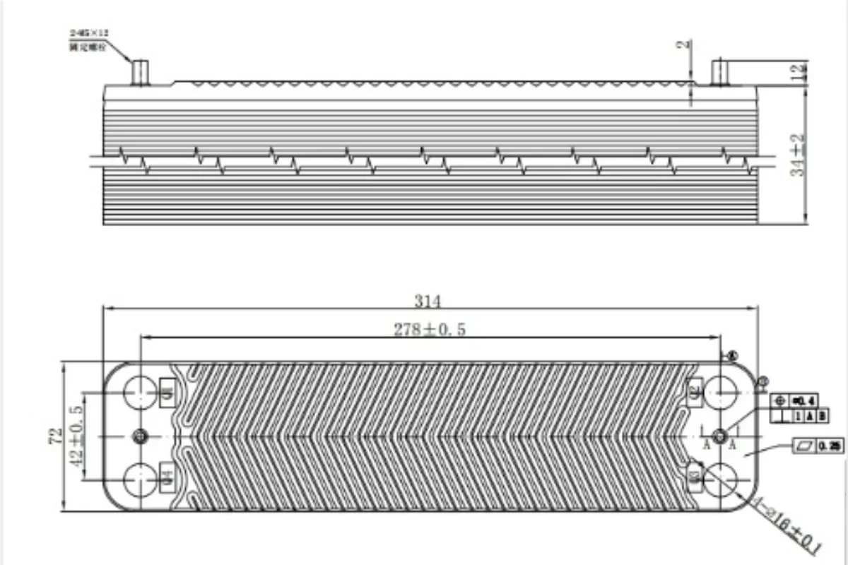 16 Plate Heat Exchanger Oil Water Heat Exchanger For Homebrew Cooling Counterflow Chiller Water Heating