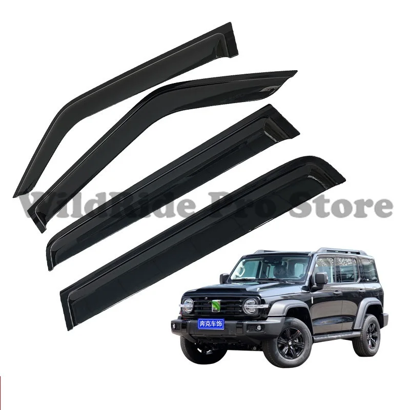 

1 set Car Accessories for Great Wall WEY Tank 300 Vent Door Window Visor Wind Deflector Sun Visor Rain Guard