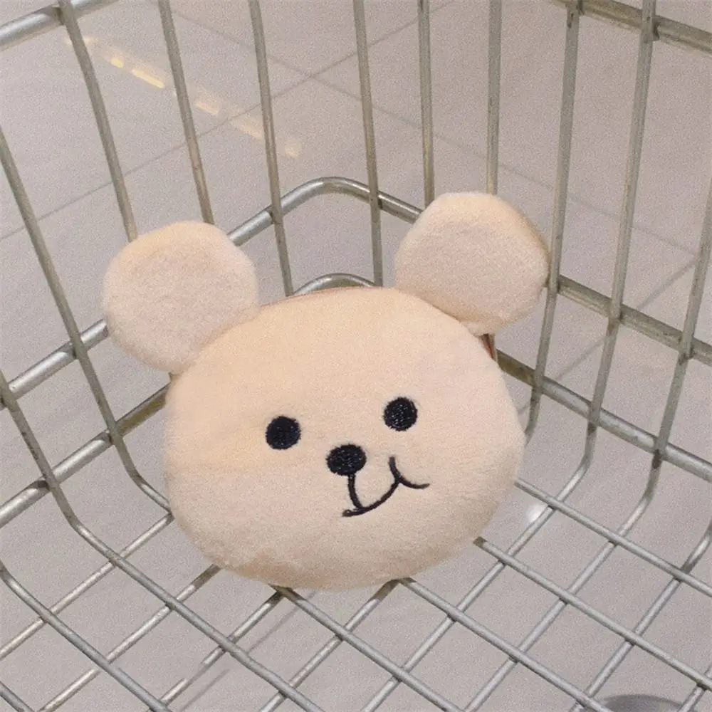 Simpatico portamonete con orsetto con cerniera, borsa portaoggetti per cartoni animati, borsa ultra mini per piccoli oggetti per bambini