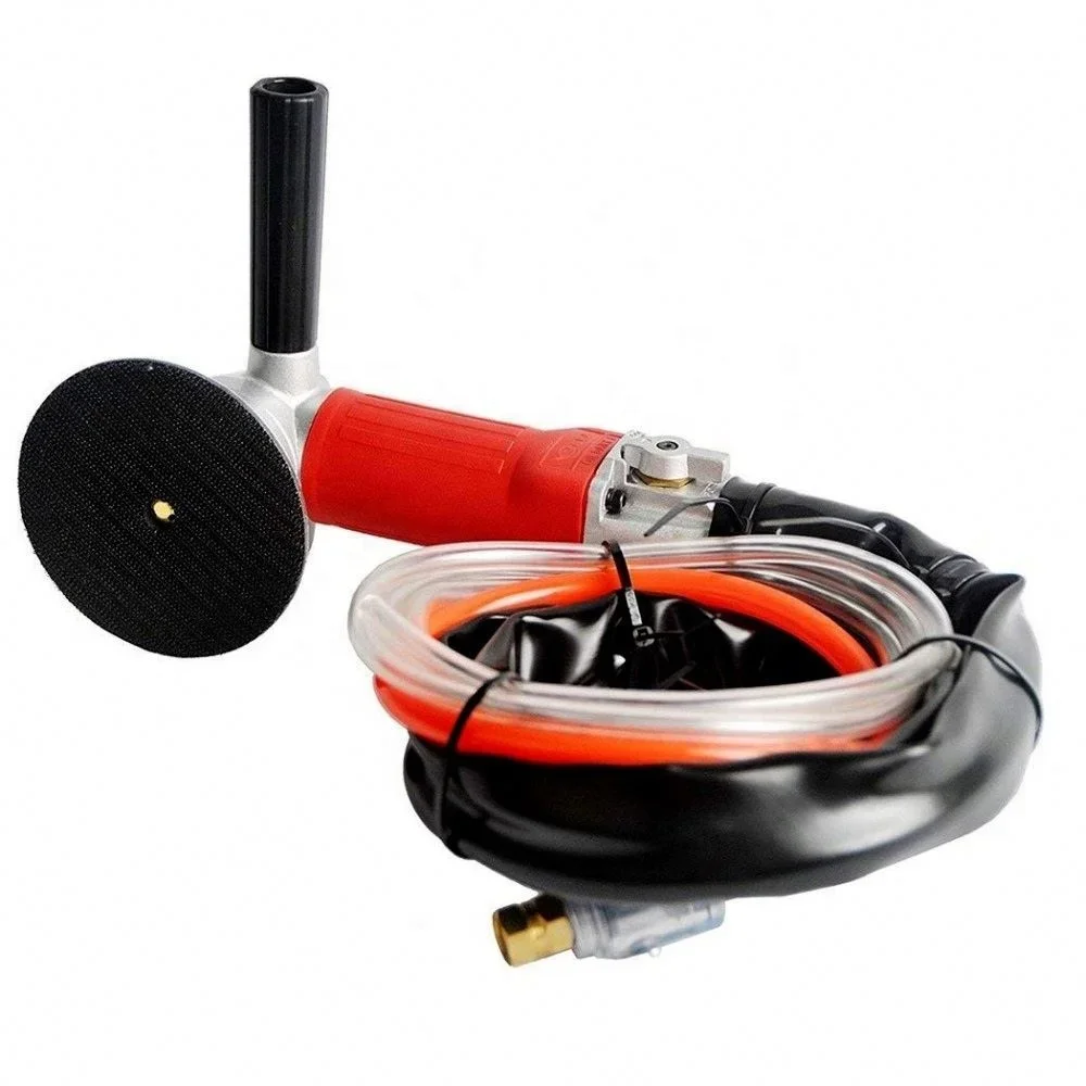 High Quality Pneumatic Wet  Rear Exhaust Air Polisher Angle Grinder for Stone Tools