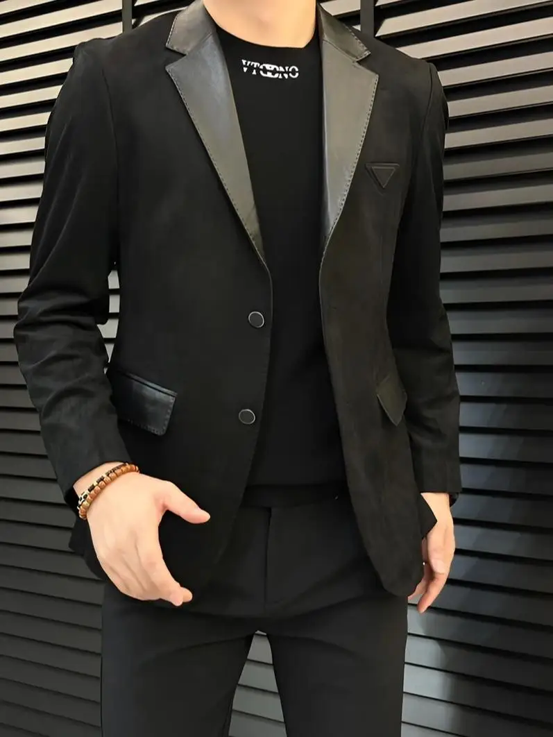 

Мужской костюм GK888: повседневный, высококачественный, модный, премиум-класса, весенне-осенний, элегантный, индивидуальный, с длинным рукавом