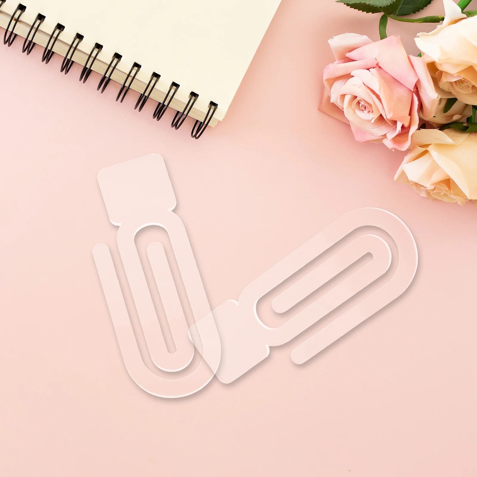 

12Pcs Acrylic Sublimation Blanks Transparent Book Page Holders DIY Craft Reading Accessories Translucent Paper Clips