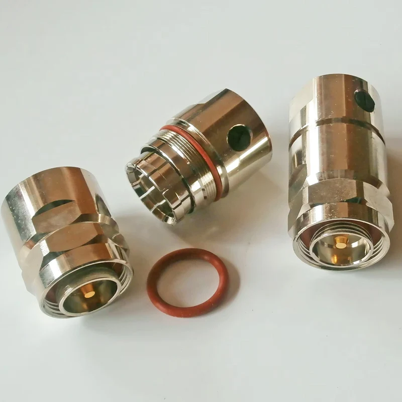 

7/16 L29 DIN Male plug Clamp Solder for 7/8 50-22 corrugated cable RF connector Adapters Standard Andrew Copper 50ohm