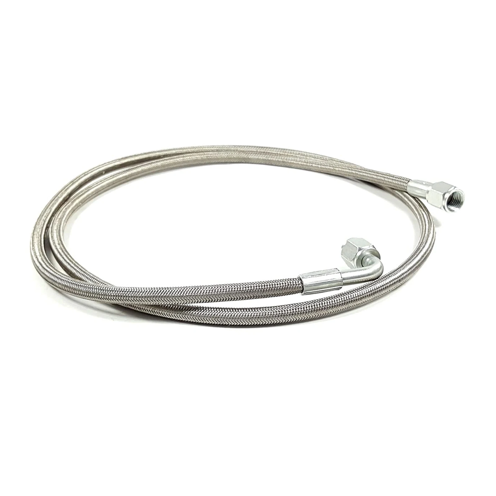

AN4 Universal Motorcycle Hydraulic PTFE Brake Hose KIT Line Stainless Steel Braided Brake Line 10-20Inch Connector